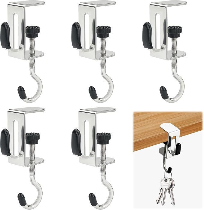 Desk Setup Shelf - حامل حقائب للطاولة، مشبك حقيبة يد