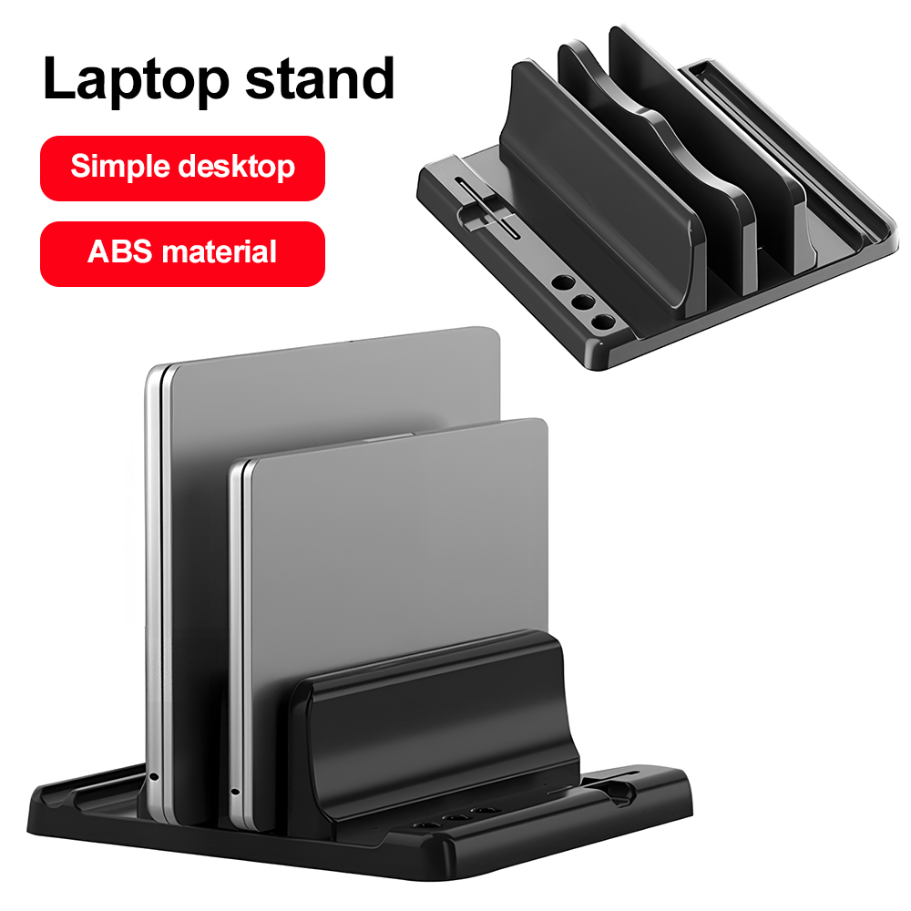 Desk Setup Essentials - حامل لابتوب عمودي متعدد الفتحات لتخزين