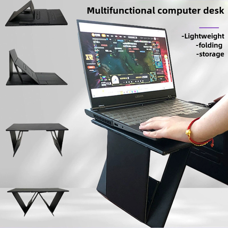 Desk Setup Essentials - حامل لابتوب متعدد الوظائف قابل للطي،