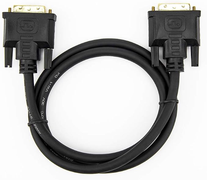 Dual Monitor Desk Setup - كابل DVI-D ثنائي الوصلة (25 سن)،
