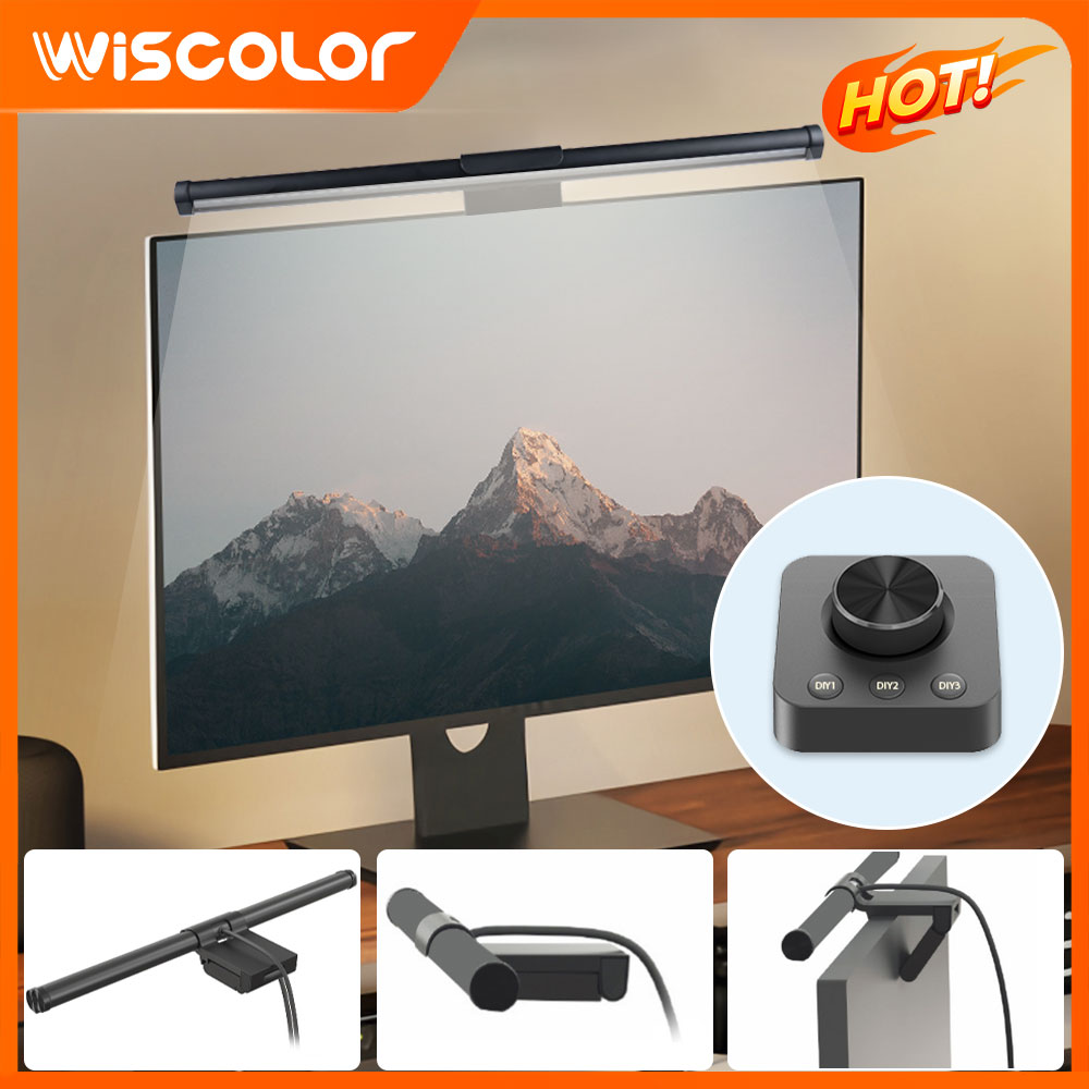 Desk Setup No Monitor - شريط إضاءة RGB لتزيين الشاشة، أضواء