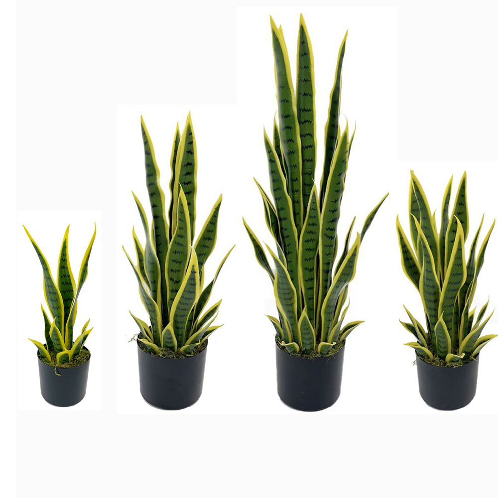 Desk Setup Plants - نبات السانسيفيريا الاصطناعي بطول 40-100 سم