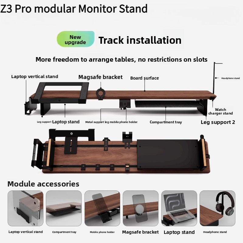 Monitor Riser Wood - Z3 Pro وحدات مراقب الناهض الخشب