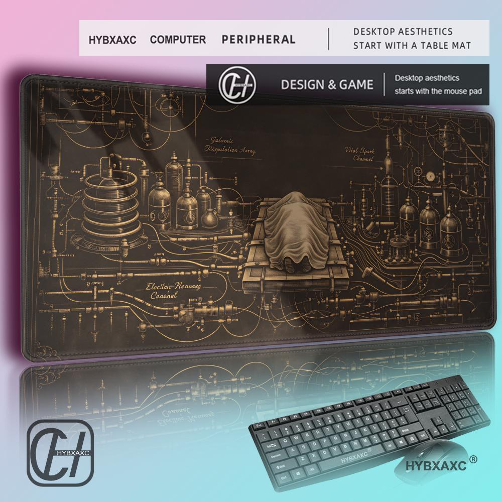 Desk Setup Aesthetic - HYBXAXC سجادة مكتب مختبر فرانكنشتاين، لوحة
