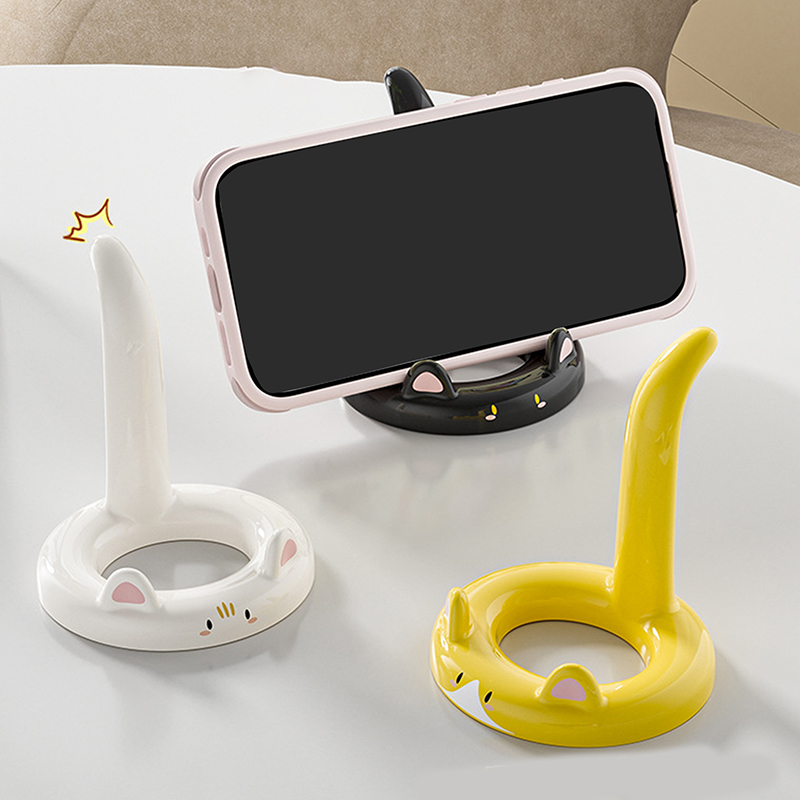 حامل هاتف محمول على شكل قطة كر - مراجعة Desk Setup Decor وسعره