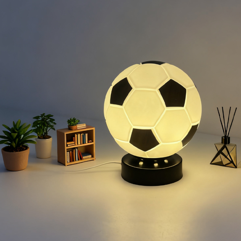 مصباح طاولة LED على شكل كرة قد - مراجعة Desk Setup Decor وسعره