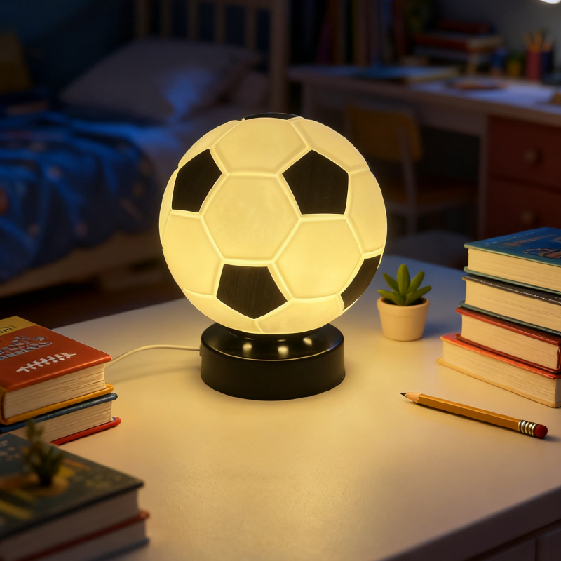 مصباح طاولة LED على شكل كرة قد - مراجعة Desk Setup Decor وسعره