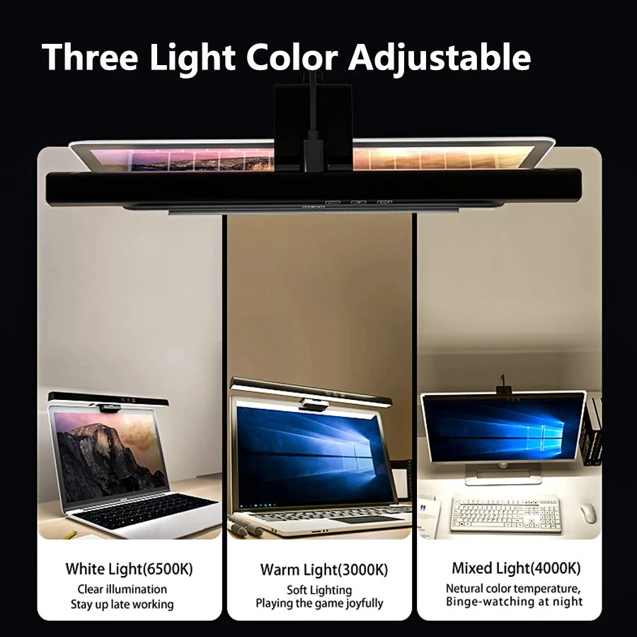 مصباح LED للشاشة بطول 33 سم و5 - مراجعة Desk Setup No Monitor وسعره
