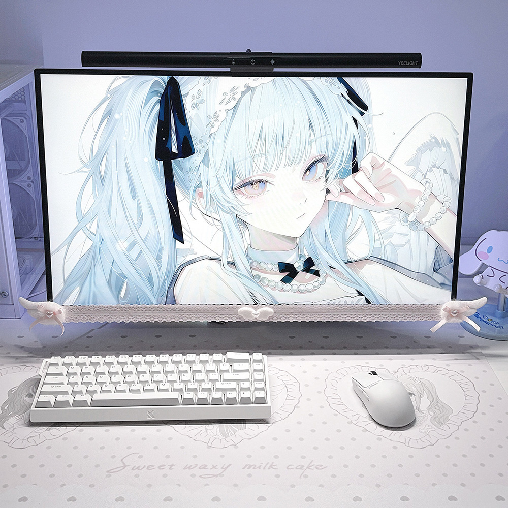 زينة شاشة جديدة من الدانتيل ال - مراجعة Desk Setup Aesthetic وسعره