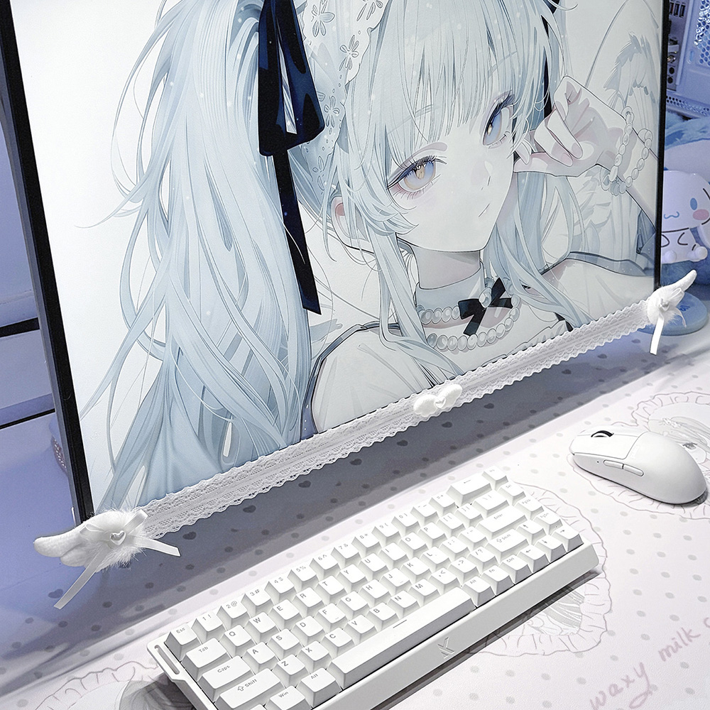 زينة شاشة جديدة من الدانتيل ال - مراجعة Desk Setup Aesthetic وسعره