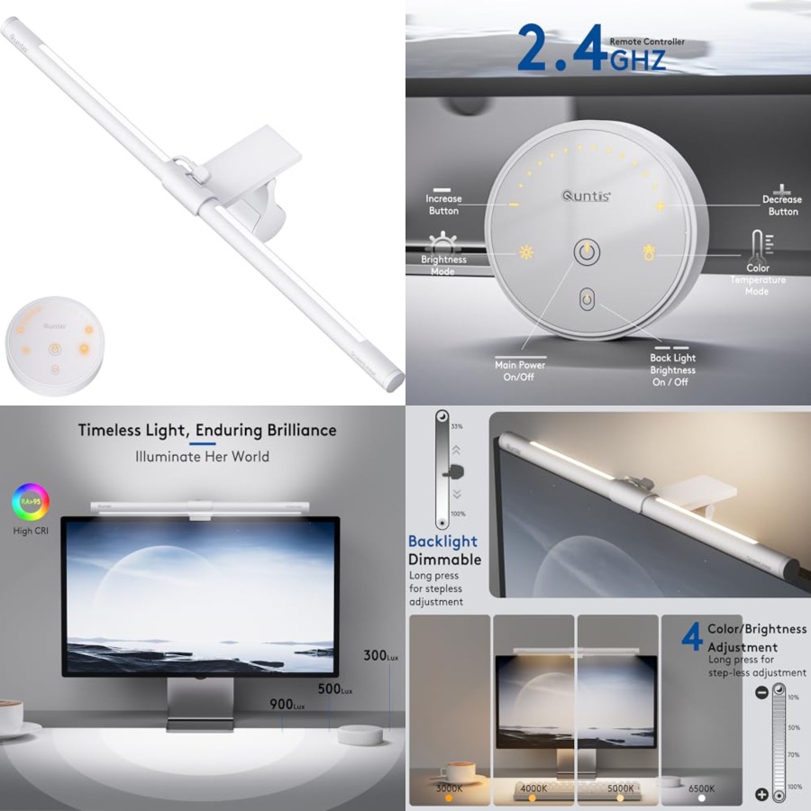 شريط إضاءة للشاشة مع جهاز تحكم - مراجعة Desk Setup No Monitor وسعره