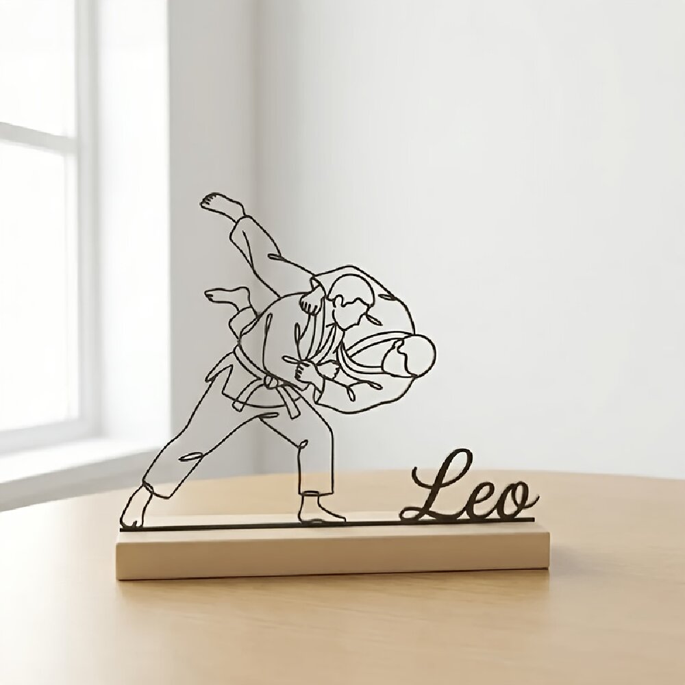 تمثال جودو فنون قتالية منقوش ح - مراجعة Desk Setup Decor وسعره