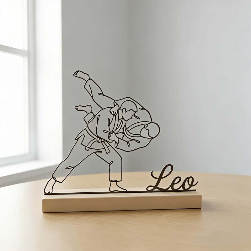 تمثال جودو فنون قتالية منقوش ح - مراجعة Desk Setup Decor وسعره