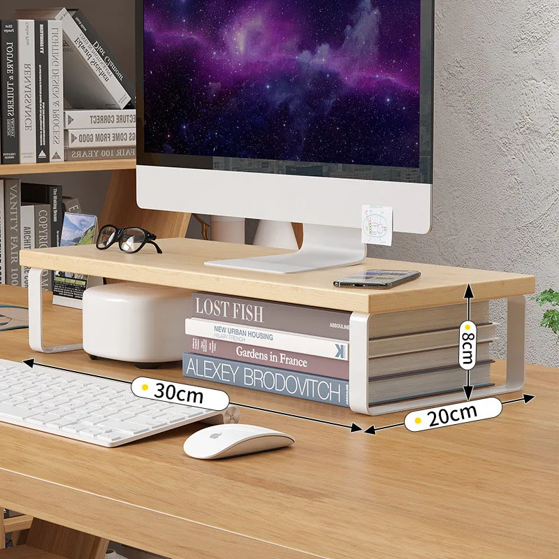 رف تخزين بسيط، حامل كمبيوتر مح - مراجعة Monitor Riser Wood وسعره