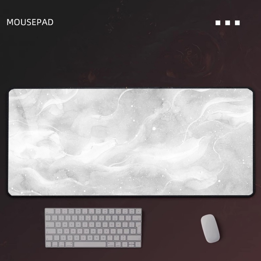 لوحة ماوس للألعاب رمادية رخامي - مراجعة Desk Setup Grey وسعره