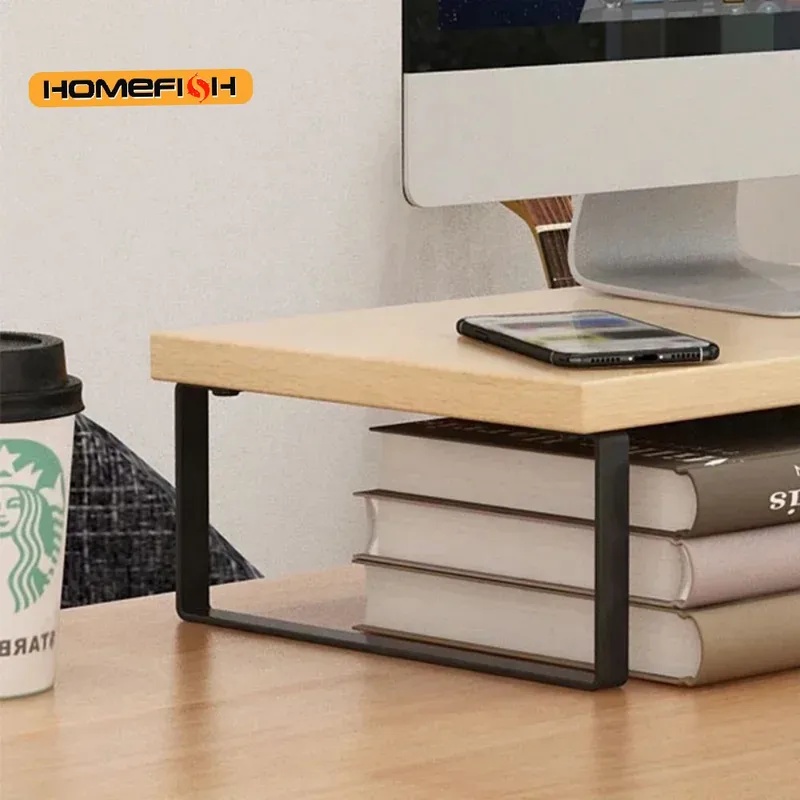حامل شاشة مكتبي مرتفع مع منظم  - مراجعة Monitor Riser Wood وسعره