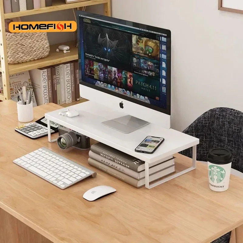 حامل شاشة مكتبي مرتفع مع منظم  - مراجعة Monitor Riser Wood وسعره
