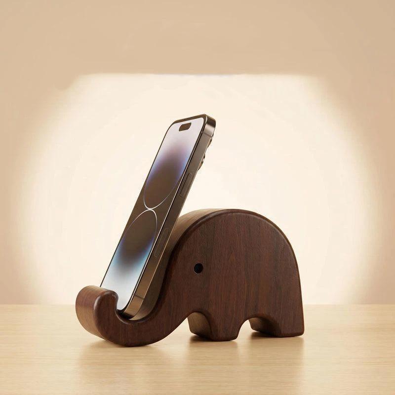 حامل هاتف بسيط وإبداعي من خشب  - مراجعة Desk Setup Decor وسعره