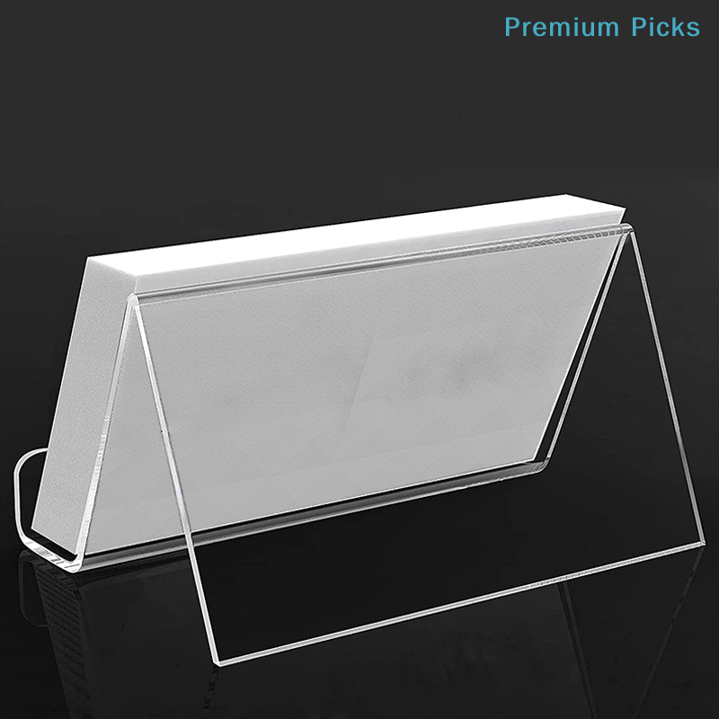 حامل بطاقات عمل شفاف من الأكري - مراجعة Desk Setup Shelf وسعره