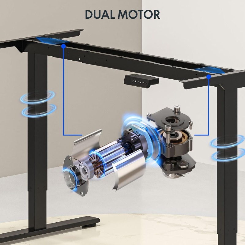مكتب فليكسيسبوت الكهربائي القا - مراجعة Dual Monitor Desk Setup وسعره