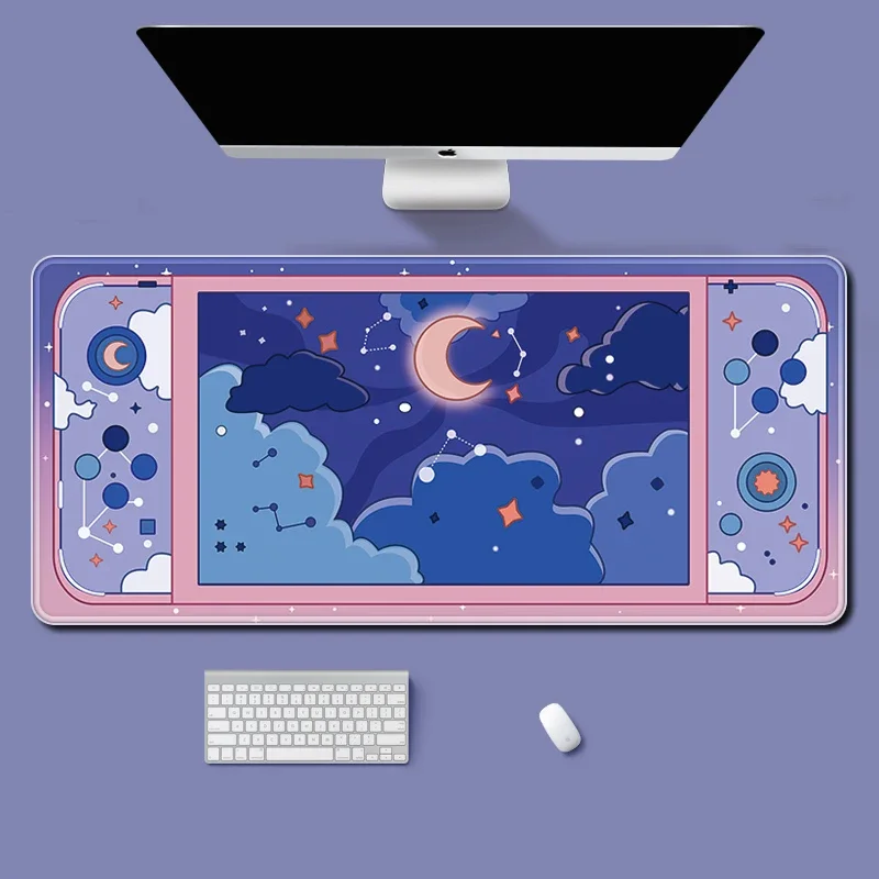 القمر والنجوم كبيرة مكتب حصيرة - مراجعة Desk Setup Aesthetic وسعره