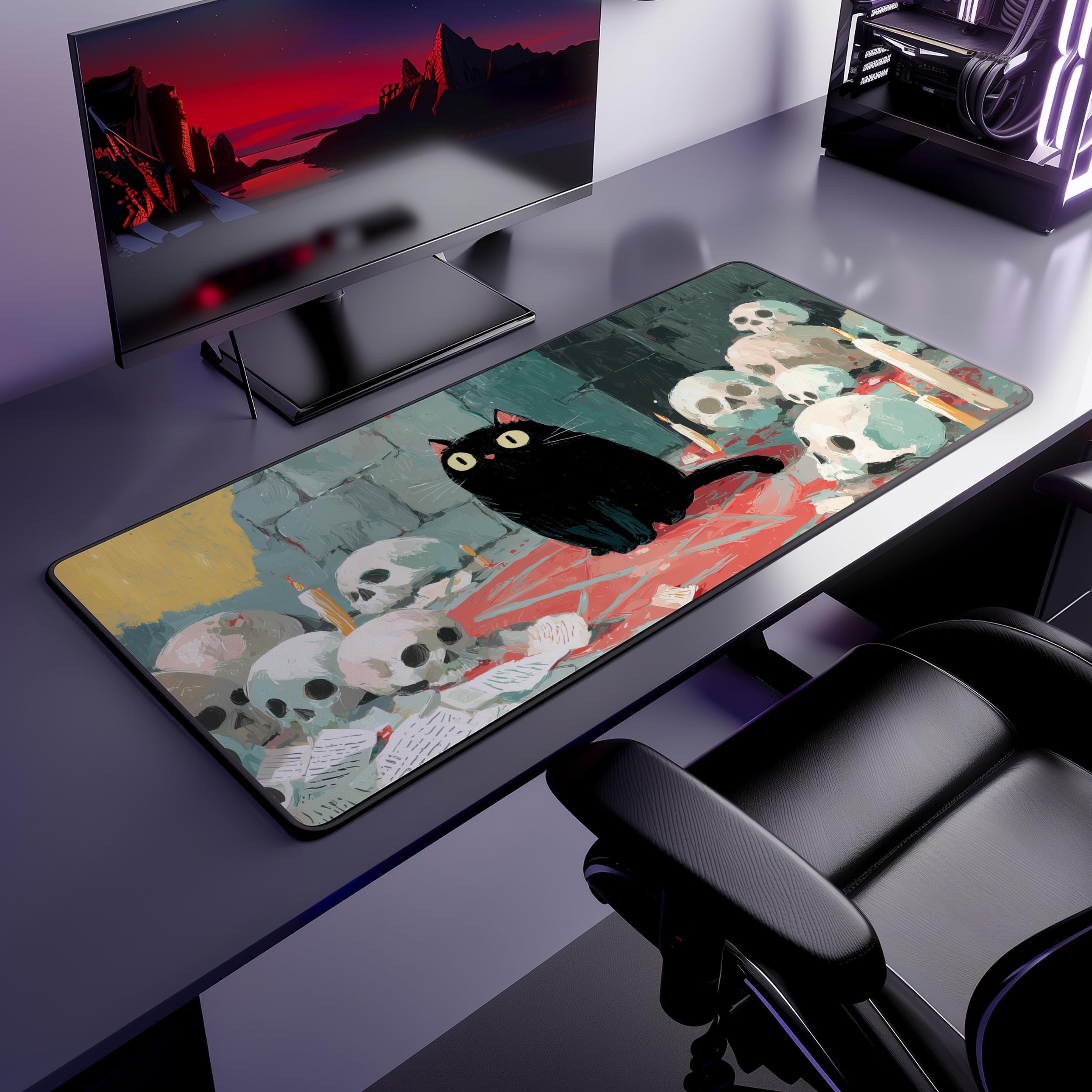 بساط ألعاب بتصميم هيكل عظمي لق - مراجعة Desk Setup Options وسعره