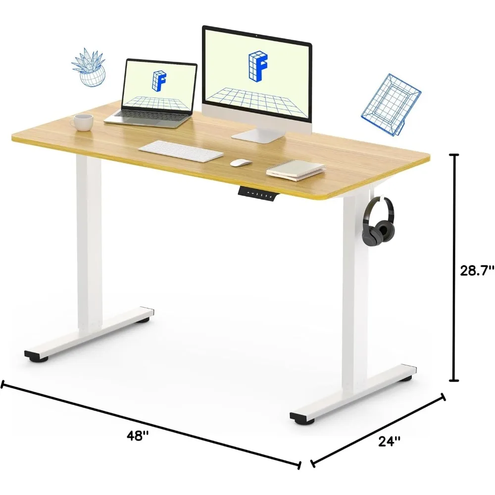 مكتب قائم من قطعة واحدة مقاس 4 - مراجعة Dual Monitor Desk Setup وسعره