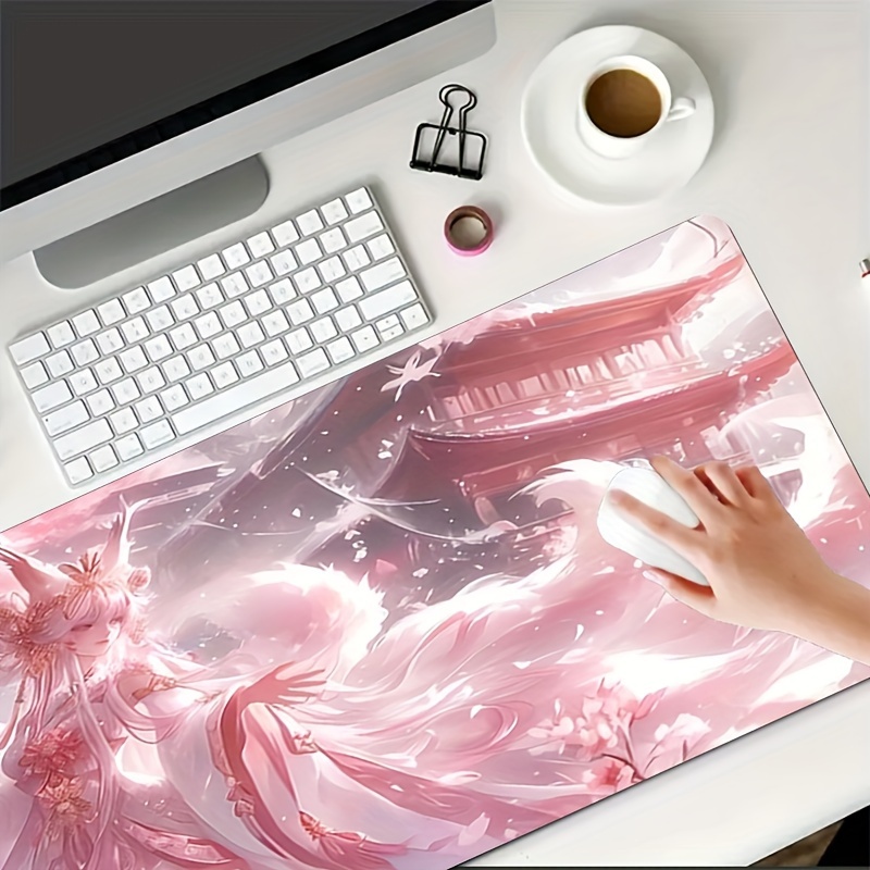 سجادة مكتب بتصميم فتاة الثعلب  - مراجعة Desk Setup Aesthetic وسعره