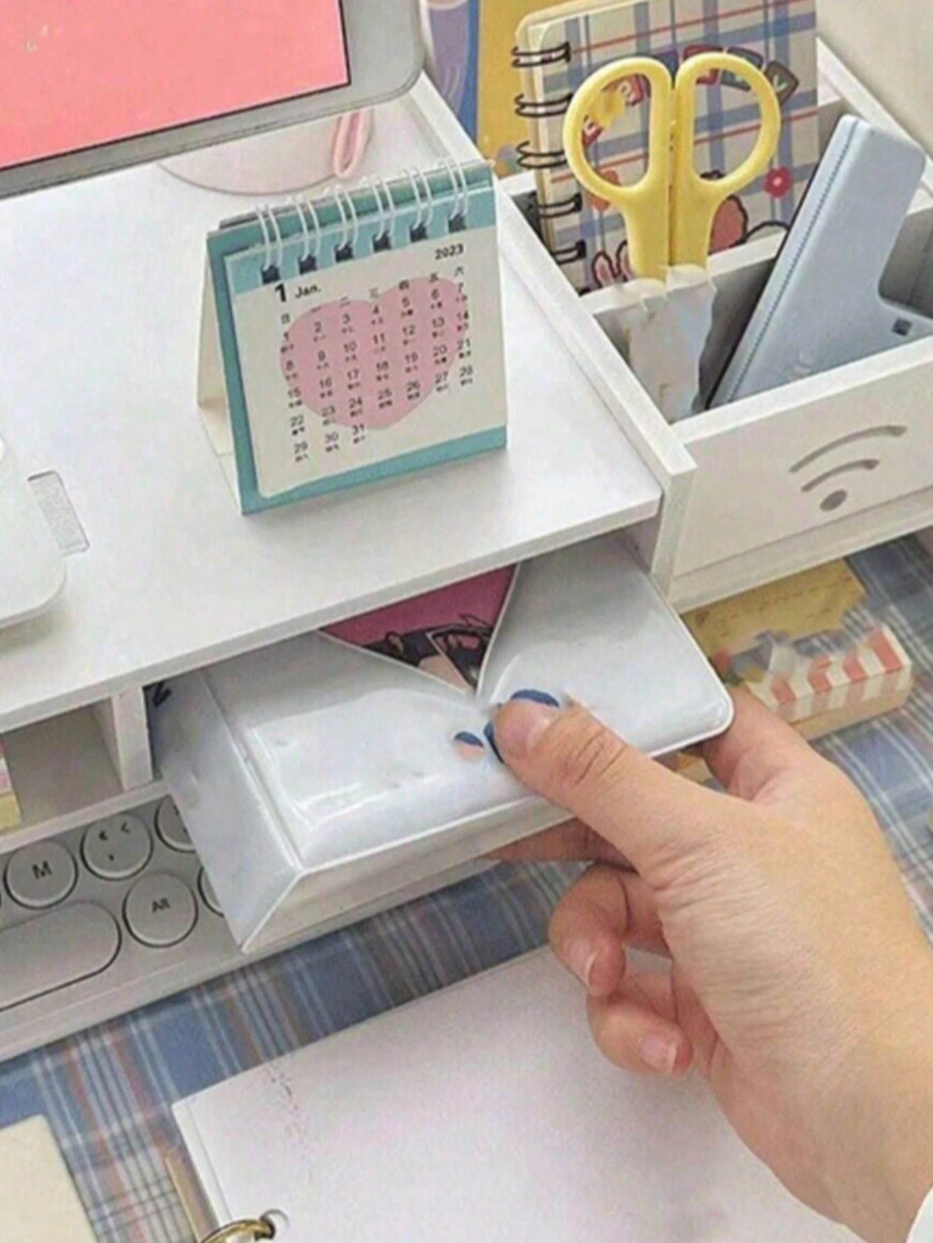 حامل شاشة مع درج، رف منظم متعد - مراجعة Monitor Riser Wood وسعره