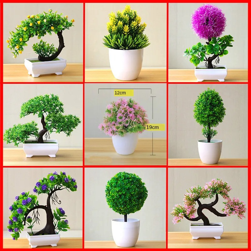 نباتات اصطناعية صغيرة في أصيص، - مراجعة Desk Setup Plants وسعره