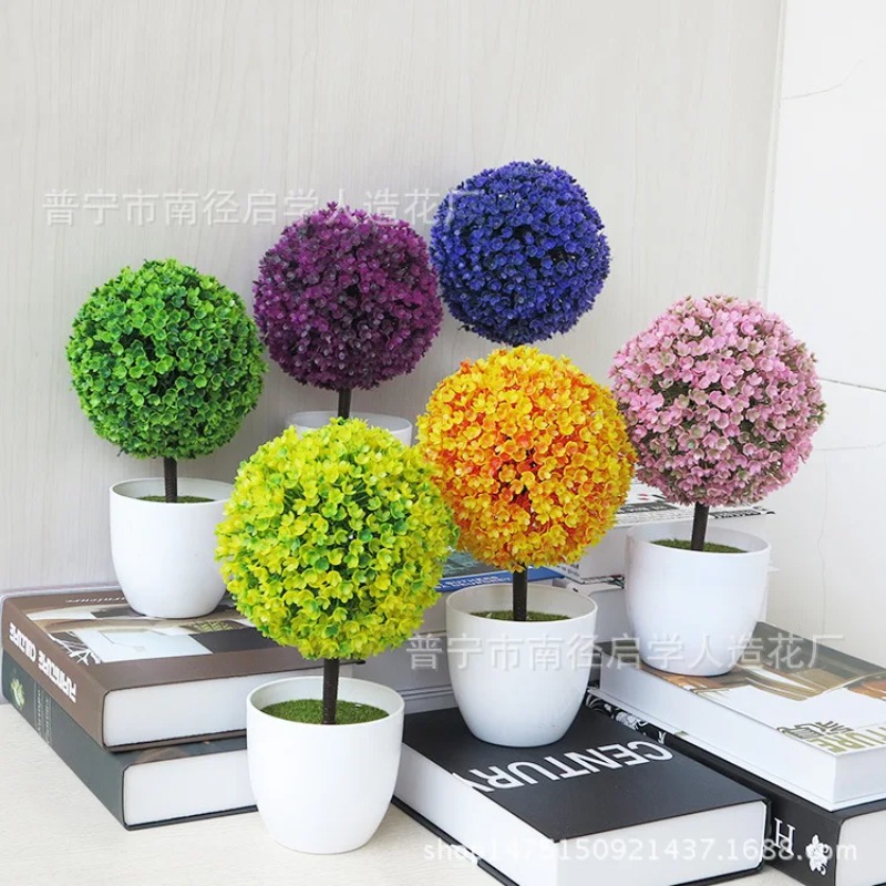 نباتات اصطناعية صغيرة في أصيص، - مراجعة Desk Setup Plants وسعره