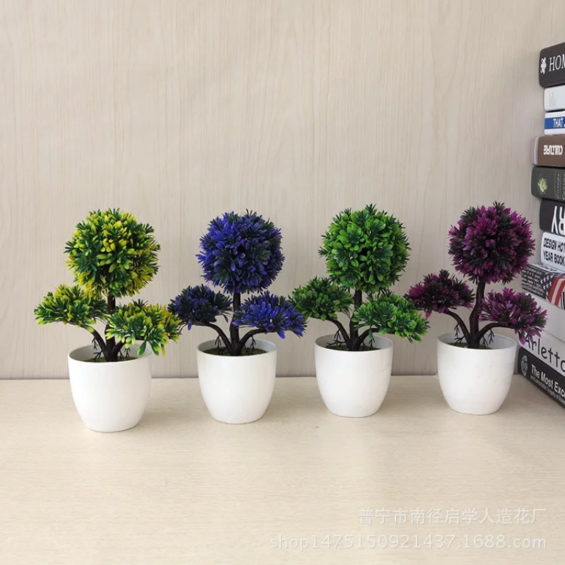 نباتات اصطناعية صغيرة في أصيص، - مراجعة Desk Setup Plants وسعره