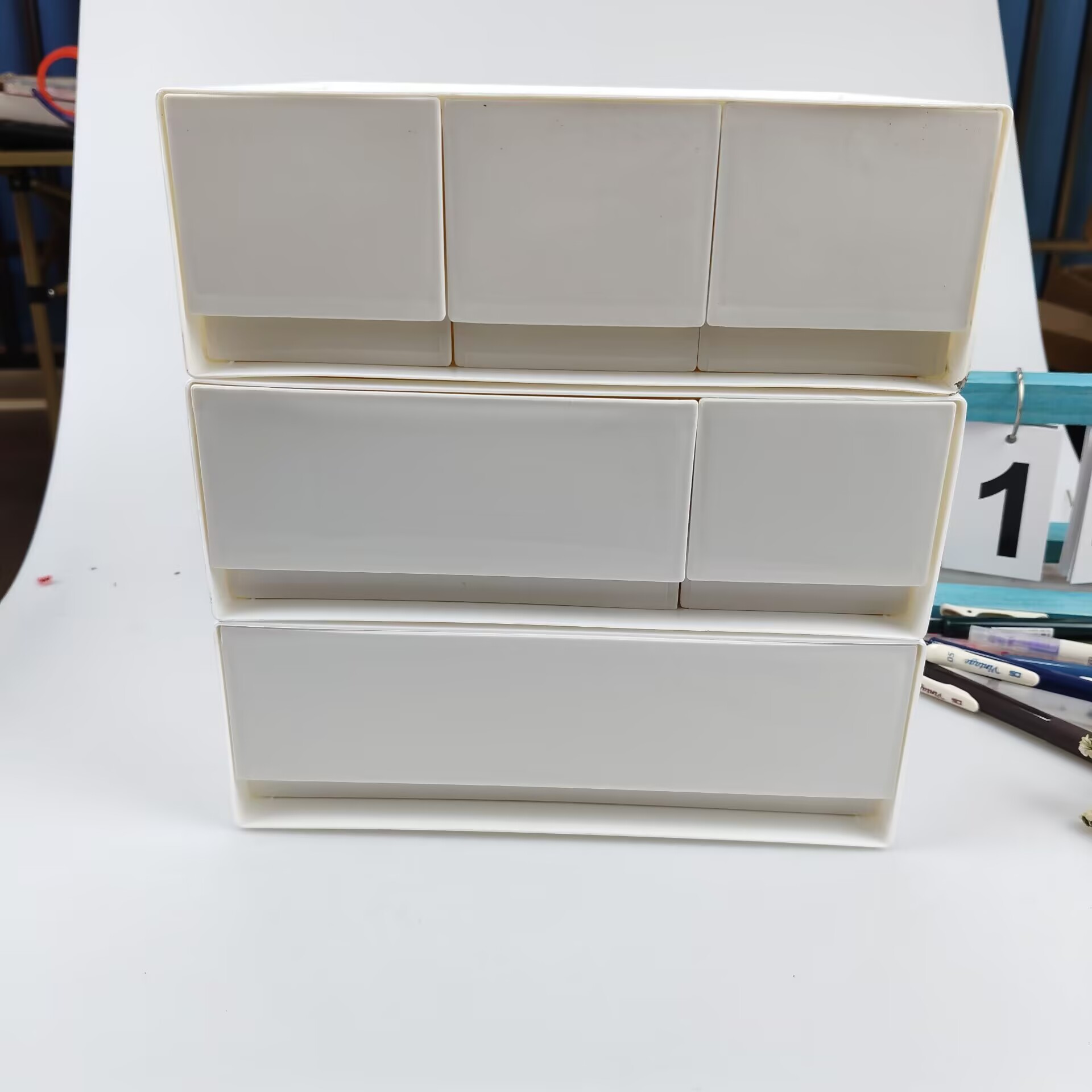 صندوق تخزين سطح المكتب، درج، ر - مراجعة Desk Setup Shelf وسعره