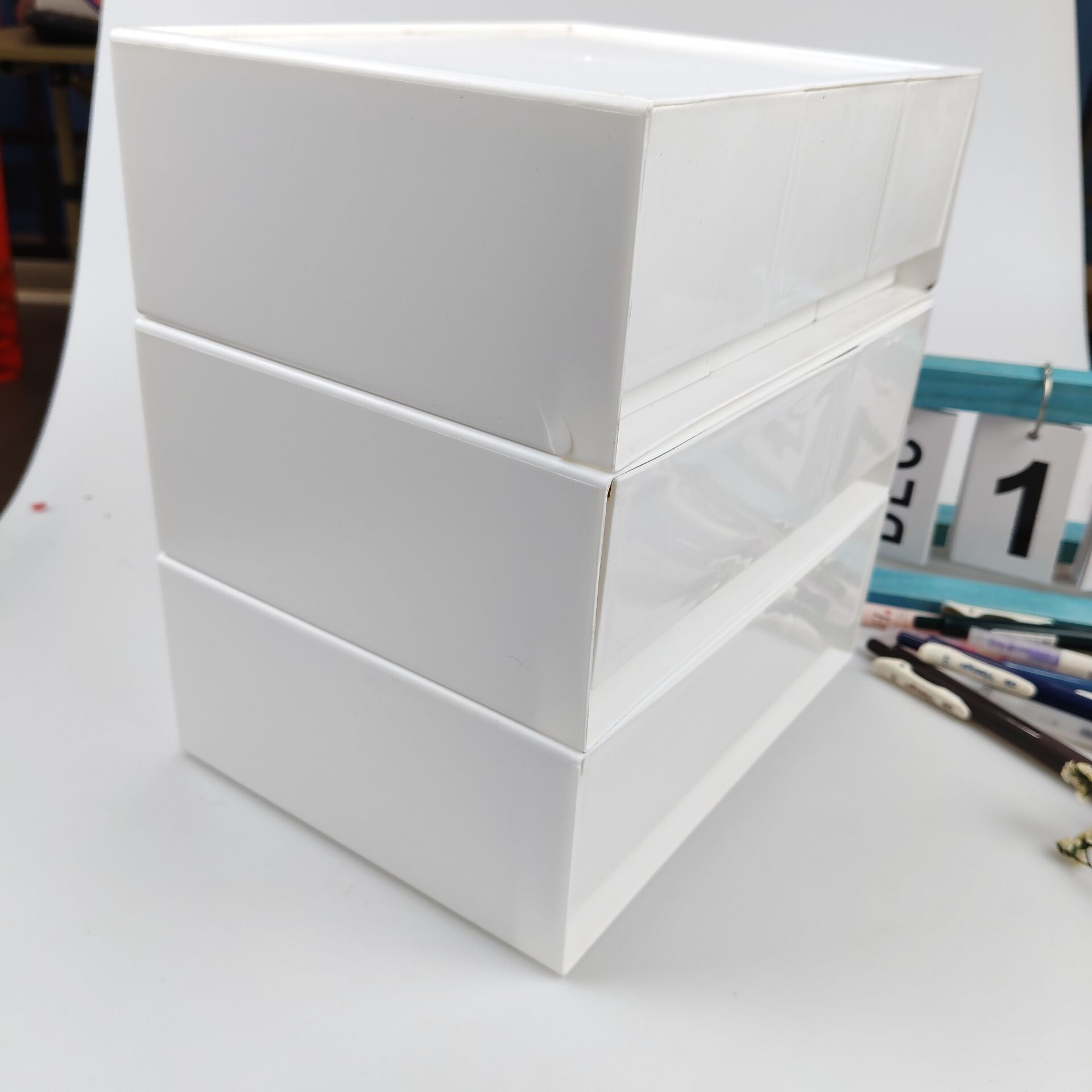 صندوق تخزين سطح المكتب، درج، ر - مراجعة Desk Setup Shelf وسعره
