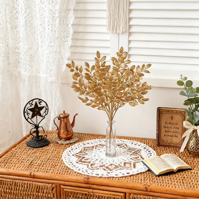 10 قطع من النباتات الاصطناعية  - مراجعة Desk Setup At Home وسعره