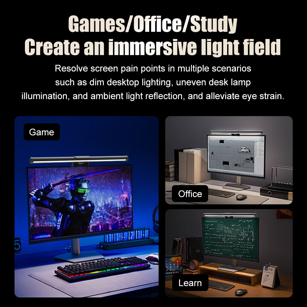 شريط إضاءة LED للمكتب، مصباح م - مراجعة Desk Setup No Monitor وسعره