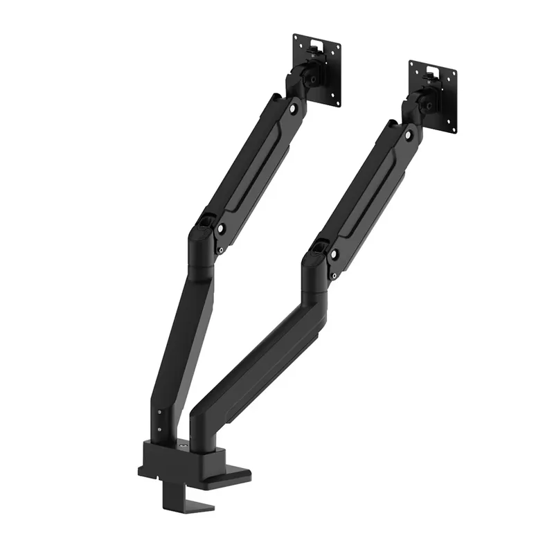 حامل شاشة مزدوج الأذرع قوي الت - مراجعة Dual Monitor Desk Setup وسعره
